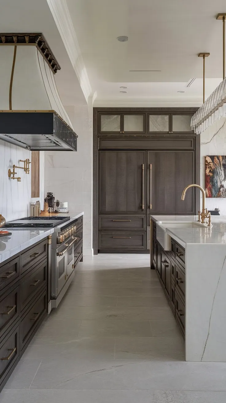 Experience the pinnacle of luxury contemporary kitchen design.  Modern kitchen interiors meet sophisticated style in this stunning space, where modern kitchen cabinetry design elevates the art of culinary living.  A testament to luxury kitchens redefined.