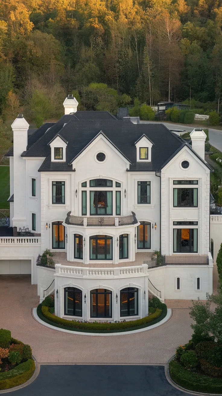 Luxury redefined a sprawling estate showcases opulence and refined design in a picturesque setting