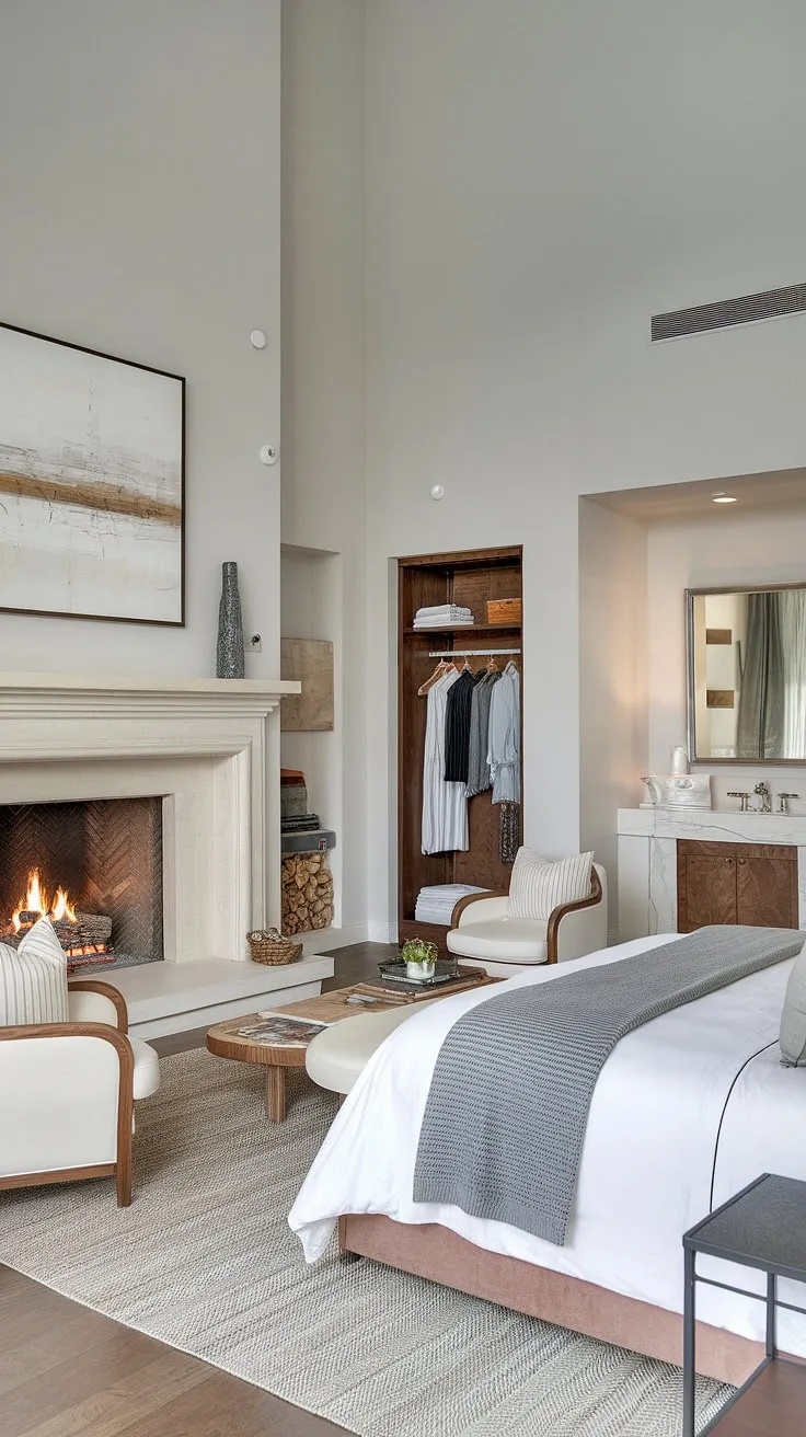 Cozy nights and grand mornings await in this dream master suite. The bedroom fireplace, sitting area, and thoughtful bedroom layout create the perfect retreat.