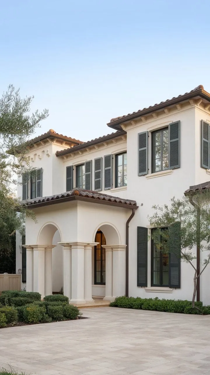 This enchanting Mediterranean villa, with its sunlit stucco and terracotta charm, offers a timeless escape where dreams flourish and memories linger.