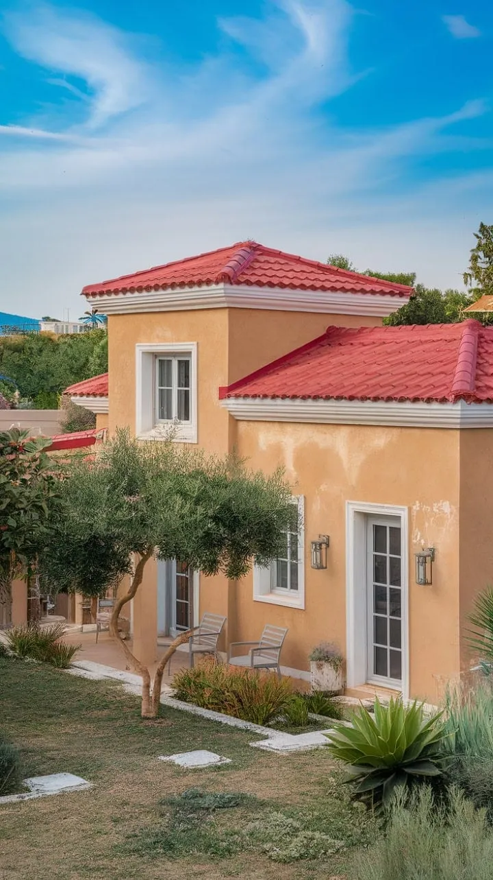 Savoring wine on a sun-kissed Mediterranean villa patio, surrounded by warm hues and lush greenery, offers an enchanting fusion of rustic charm and modern luxury.