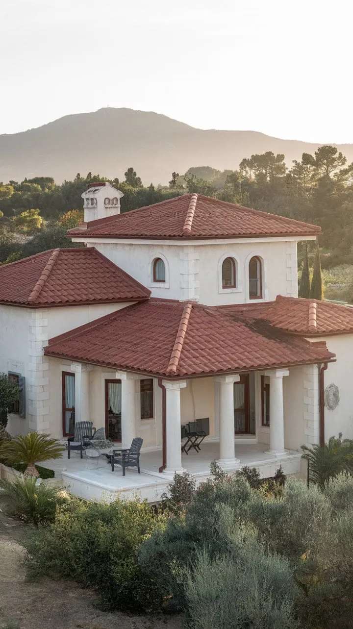 Awakening to a stunning villa embraced by lush greenery and majestic mountains invites you to unwind in its serene beauty and untold stories.
