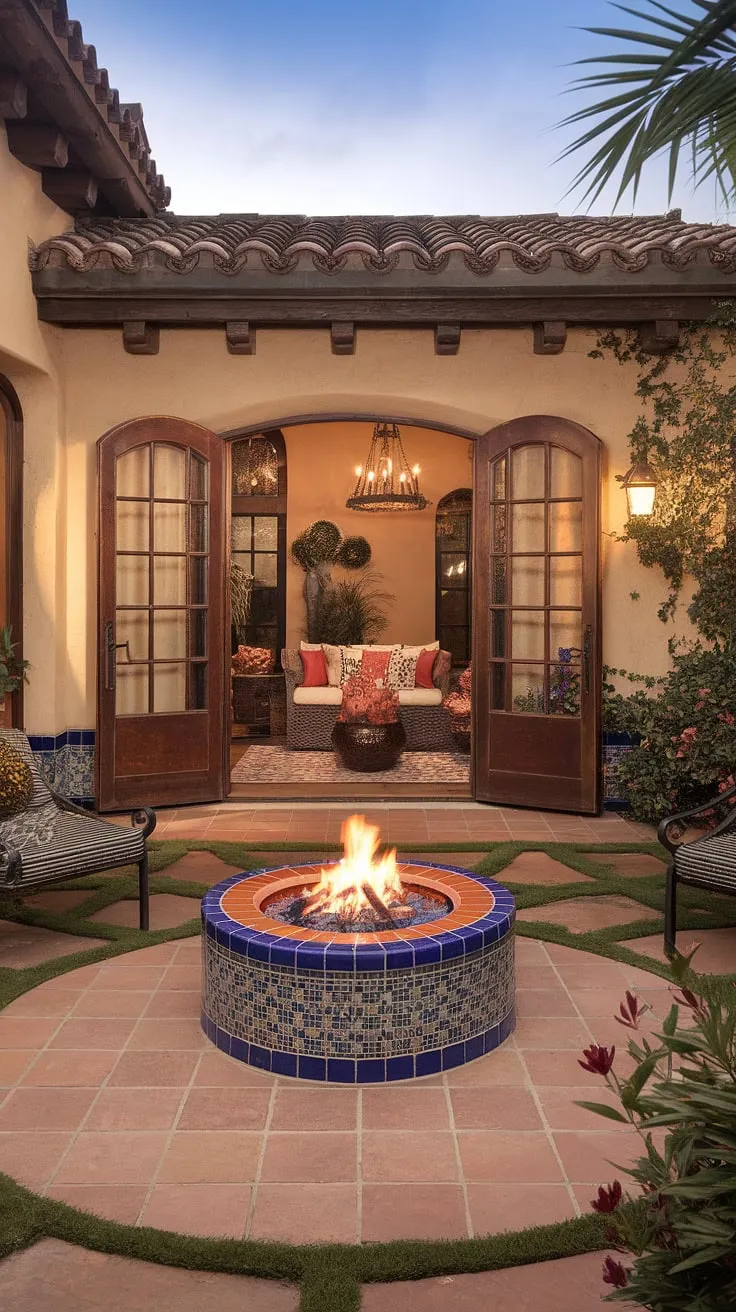 This small deck to patio transition, a DIY ground level deck project, seamlessly blends the house with the lush garden. The curved patio stair and outdoor patio stairs offer a graceful ascent, showcasing clever patio stairs ideas and stepped patio ideas.  The garden steps from house lead to a tranquil retreat.