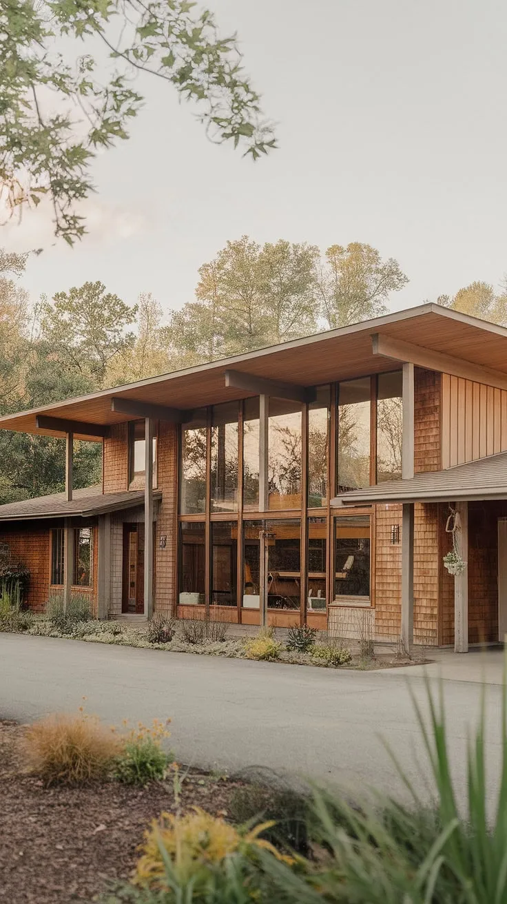 This two-story farmhouse, with its A-frame roofline and stately columns, is a picture of idyllic country living. The abundance of natural light streaming through the large windows promises warmth and comfort within. A true sanctuary.
