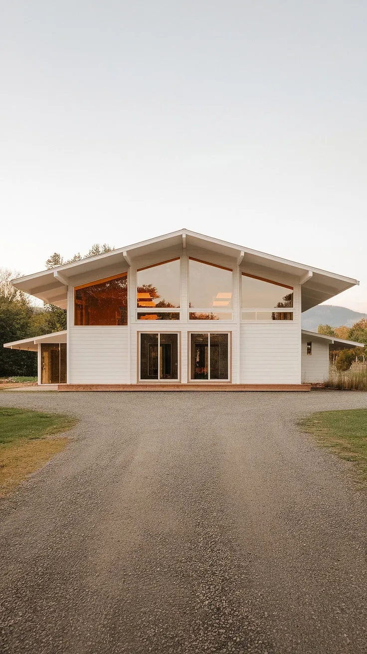 Architectural perfection meets tranquil countryside. This mid-century modern farmhouse, with its expansive windows framing breathtaking mountain views, is a testament to timeless design and serene living. The spacious layout and thoughtful details create a home where memories are made.