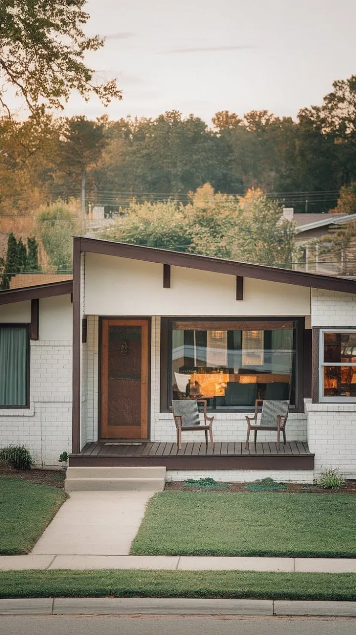 This mid-century modern gem, with its sleek lines and inviting warmth, embodies the perfect blend of sophistication and comfort in a picturesque neighborhood.