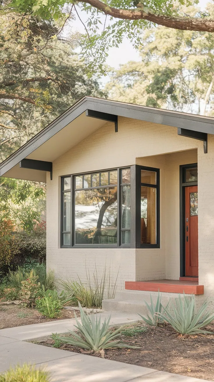 A picture-perfect example of mid-century modern architecture. The clean lines, thoughtful detailing, and integration with the surrounding landscape create a home that is both elegant and effortlessly cool. A haven of tranquility awaits within.