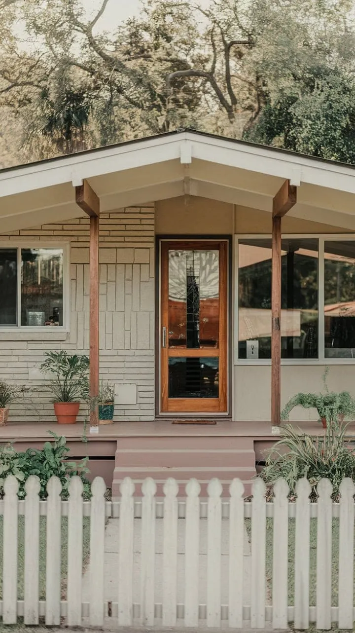 This mid-century gem, with its inviting porch and timeless elegance, offers a serene escape into a world of simpler pleasures.