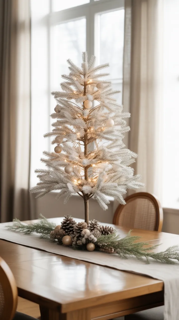 Snow-White Simplicity for a Minimalist Christmas Table