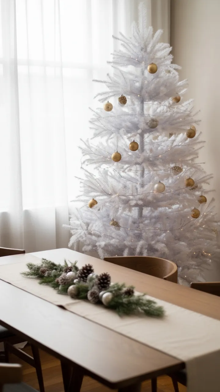 Serene Minimalist Christmas Dining