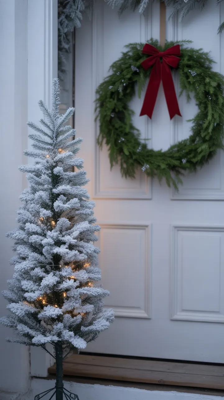 Snow-Kissed Minimalist Christmas Welcome