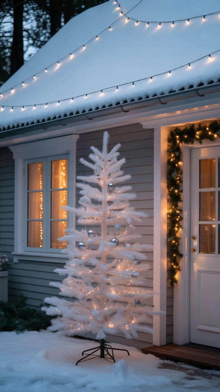 Twilight Glow at the Minimalist Christmas Cottage
