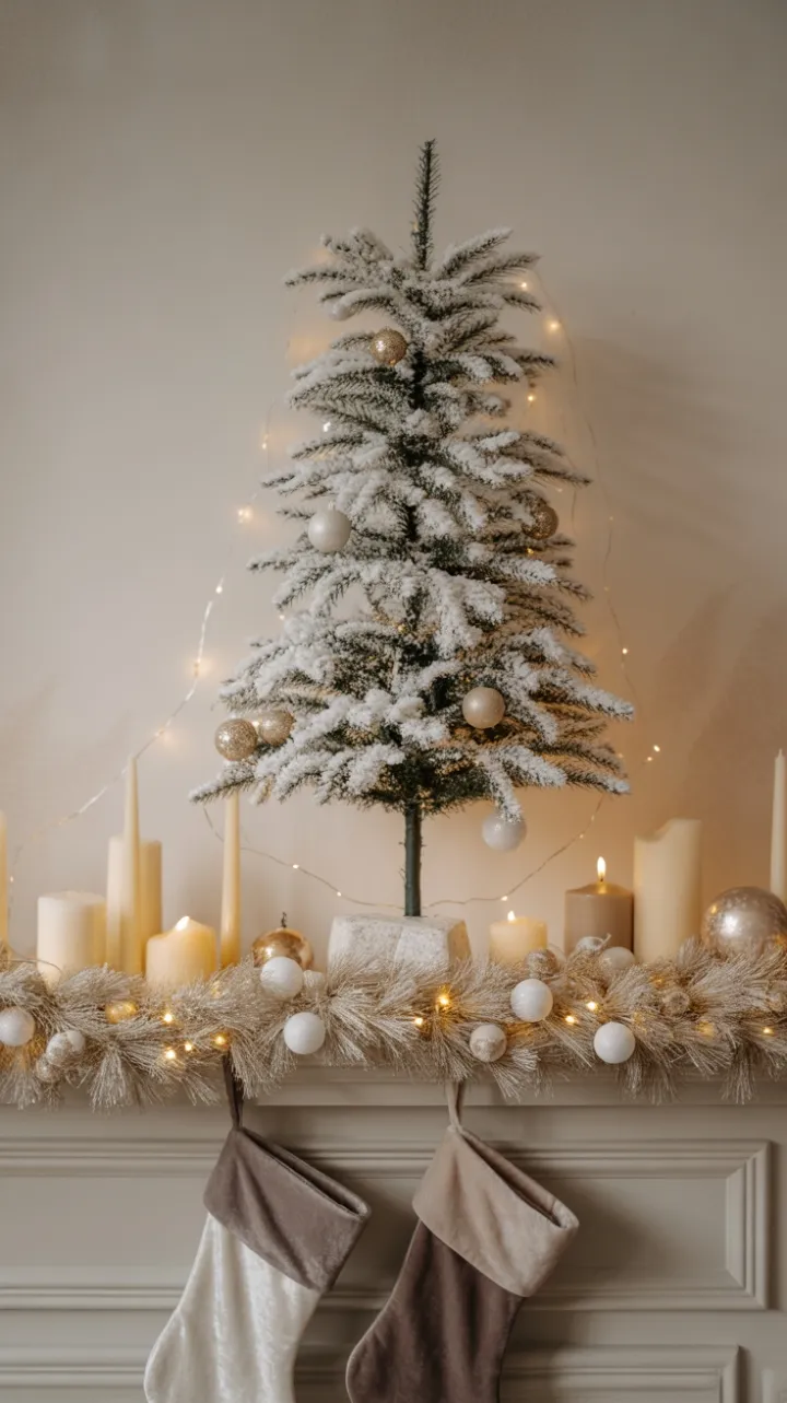 Quiet Elegance of a Minimalist Christmas Mantel