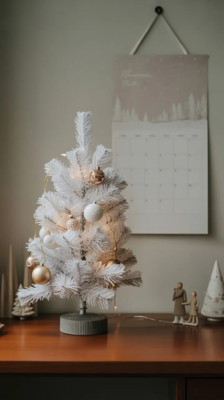Quiet Holiday Elegance on a Minimalist Desk