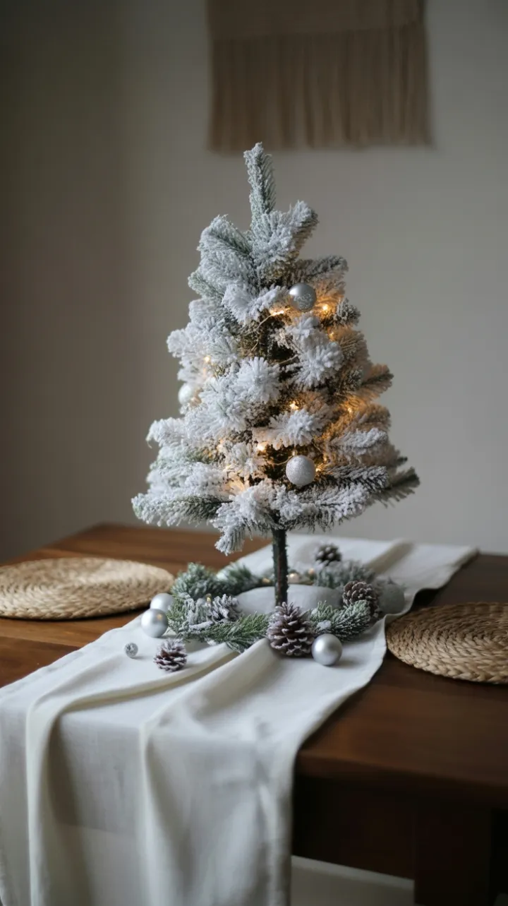 Petite White Tree Holiday Serenity