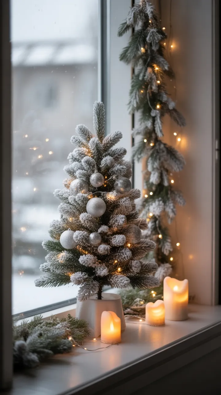 Quiet Glow of a Minimalist Christmas Window