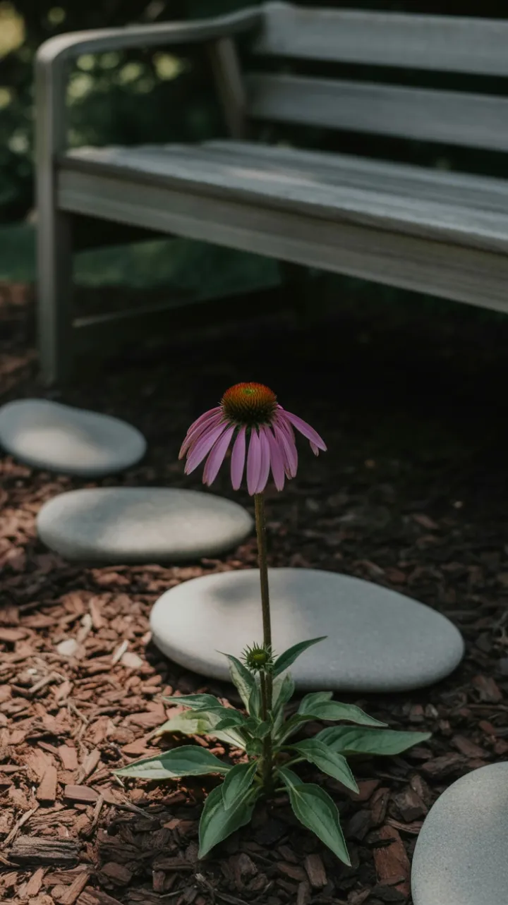 Amethyst Solitude Among Stones and Shadow