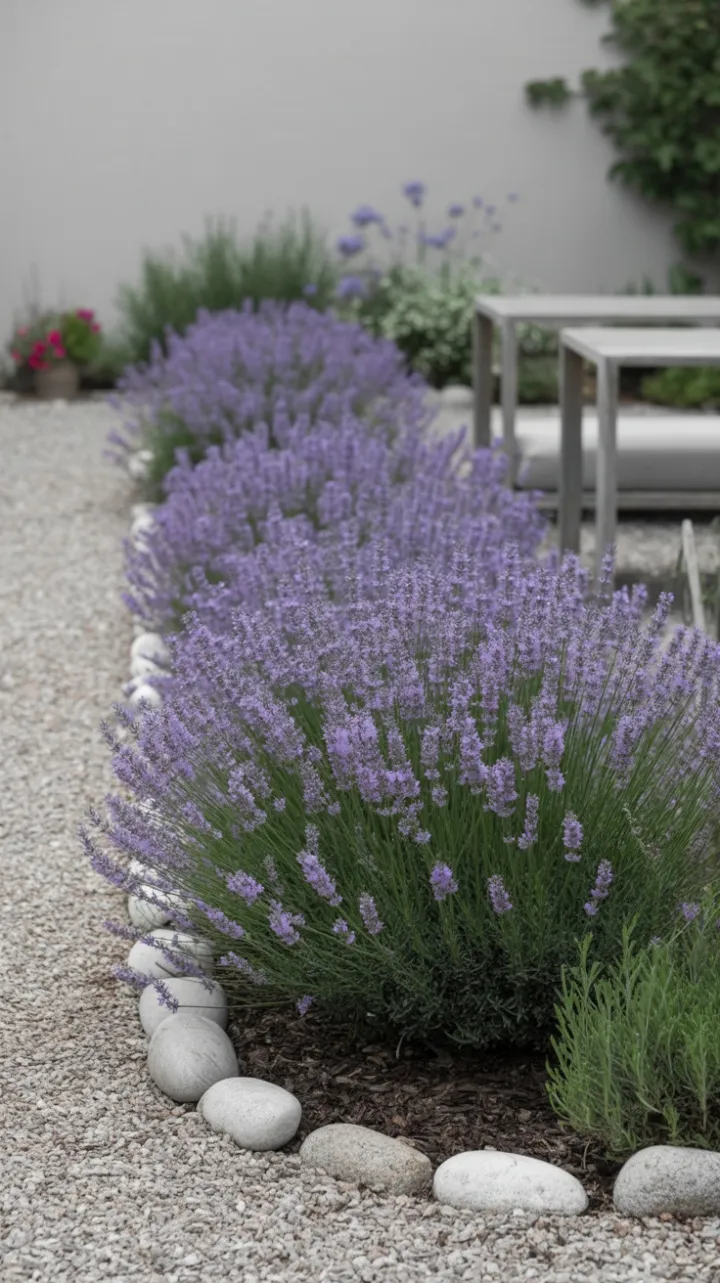 Lavender Lines of Tranquil Simplicity