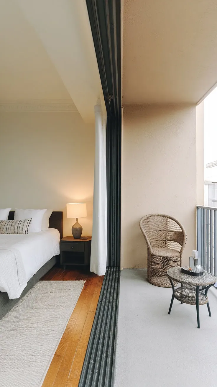 Wake up to sunshine and the gentle breeze on your private balcony. This minimalist apartment offers a serene escape, perfectly blending comfort and style. A haven of calm awaits.