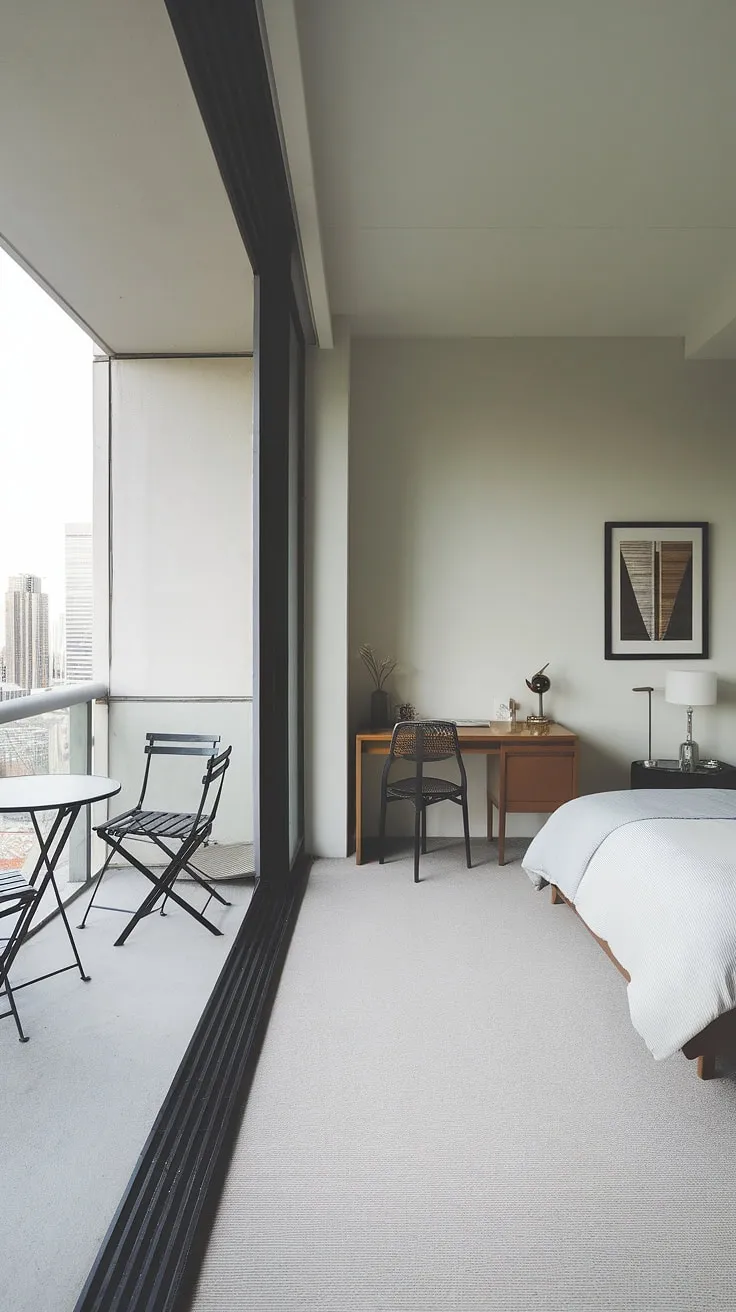 Wake up to breathtaking city views from this minimalist haven. The large window and private balcony offer a seamless transition between indoor serenity and urban excitement; a perfect blend of comfort and a convenience.