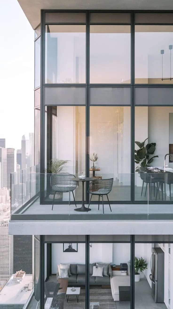 Wake up to breathtaking city views and the gentle morning sun from this minimalist haven. The floor-to-ceiling windows and glass balcony offer unparalleled panoramic perspectives, while the thoughtfully curated interior provides a sanctuary of calm. A perfect blend of modern design and urban living.