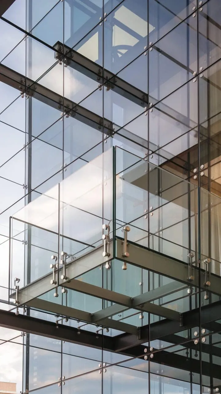 Elevate your urban living with a stunning glass-enclosed balcony that seamlessly merges indoor comfort with breathtaking skyline views.