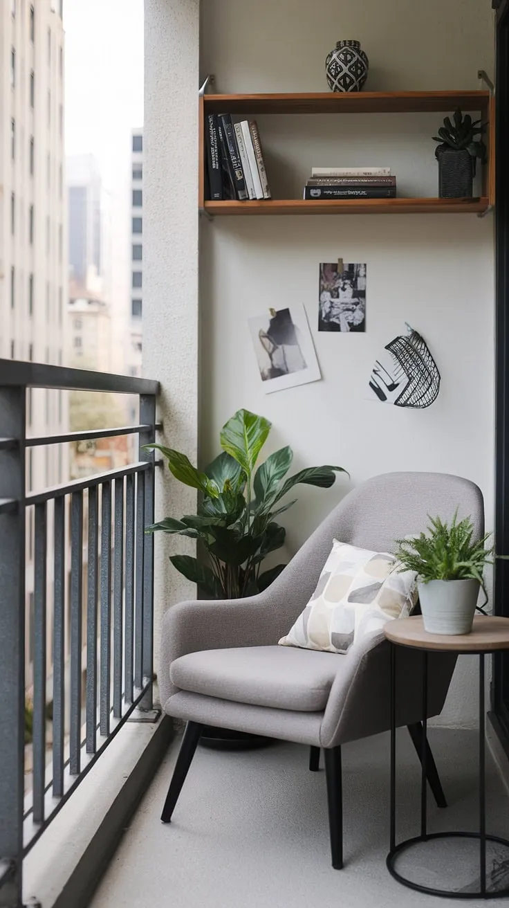 My urban sanctuary. A perfectly balanced blend of work and breathtaking views; this balcony office offers the best of both worlds. A quiet space to focus, surrounded by the energy of the city.