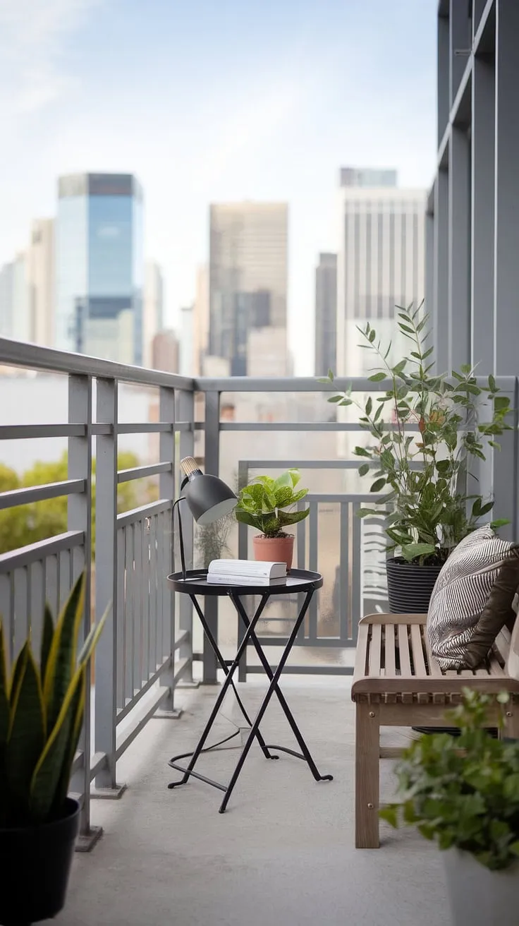 My urban sanctuary. A quiet corner amidst the city bustle, where work blends seamlessly with the breathtaking view. A perfect blend of productivity and tranquility.