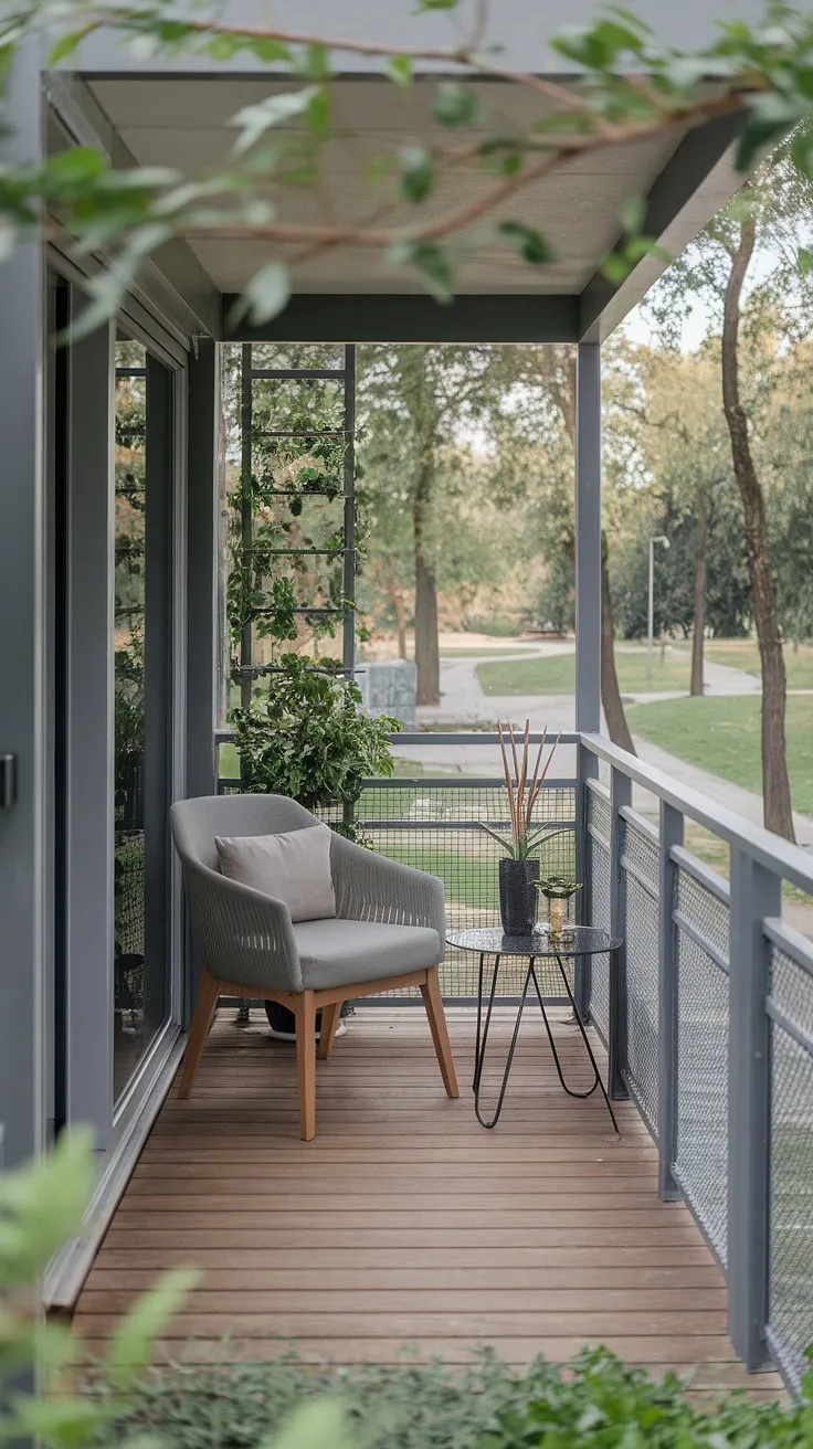 Escape the ordinary and embrace the extraordinary. This balcony office, bathed in natural light and surrounded by lush greenery, offers a tranquil workspace where productivity meets serenity. A perfect blend of comfort and inspiration, it's the ideal setting to cultivate focus and unlock a creative potential.