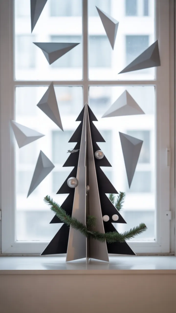 Monochrome Geometry – A Minimalist Christmas