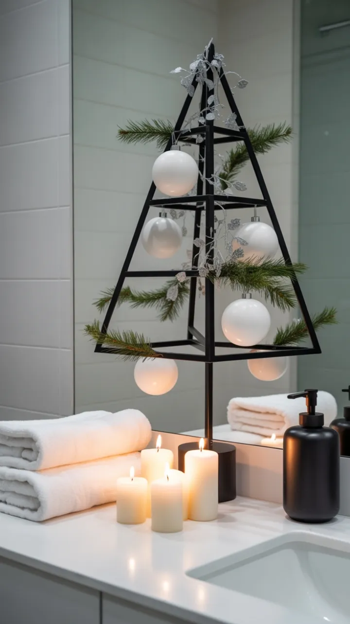 Serene Minimalist Christmas in Black and White