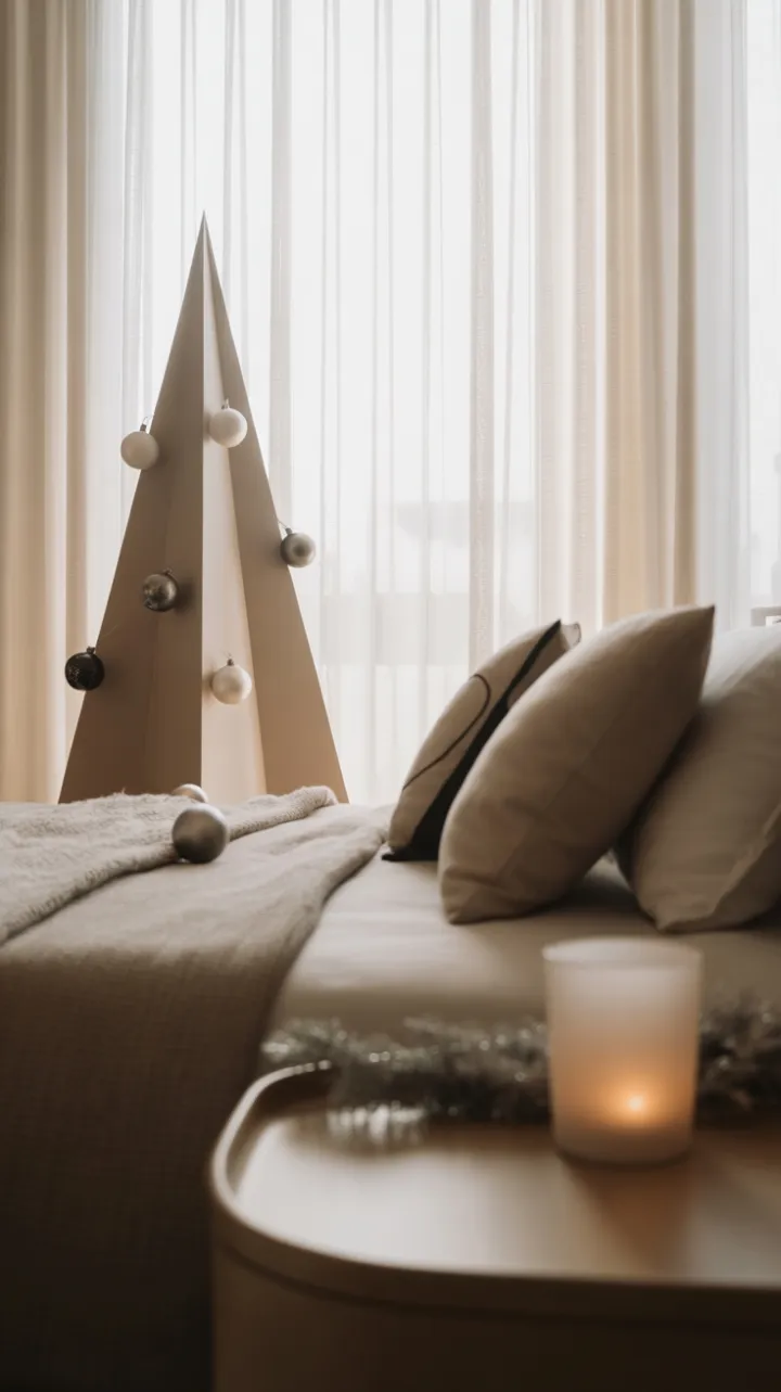Minimalist Christmas Retreat with Geometric Tree