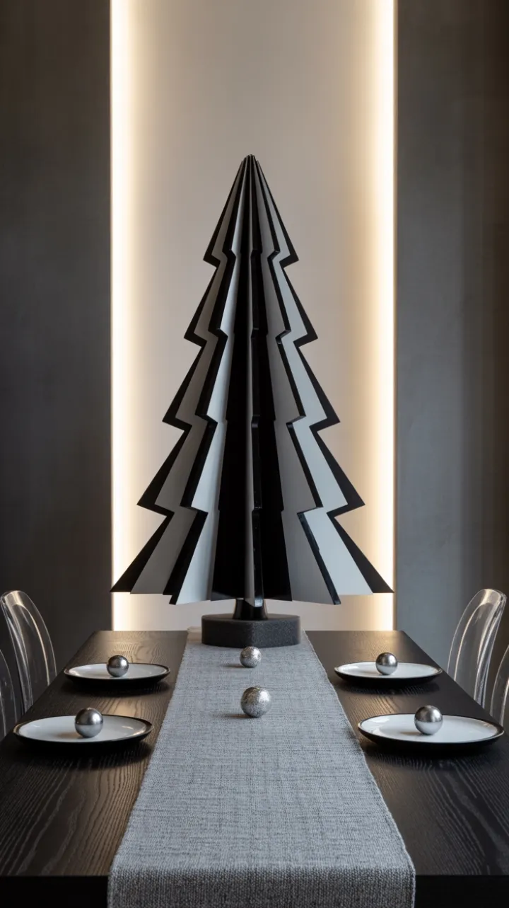 Angular Noir – A Minimalist Black and White Christmas