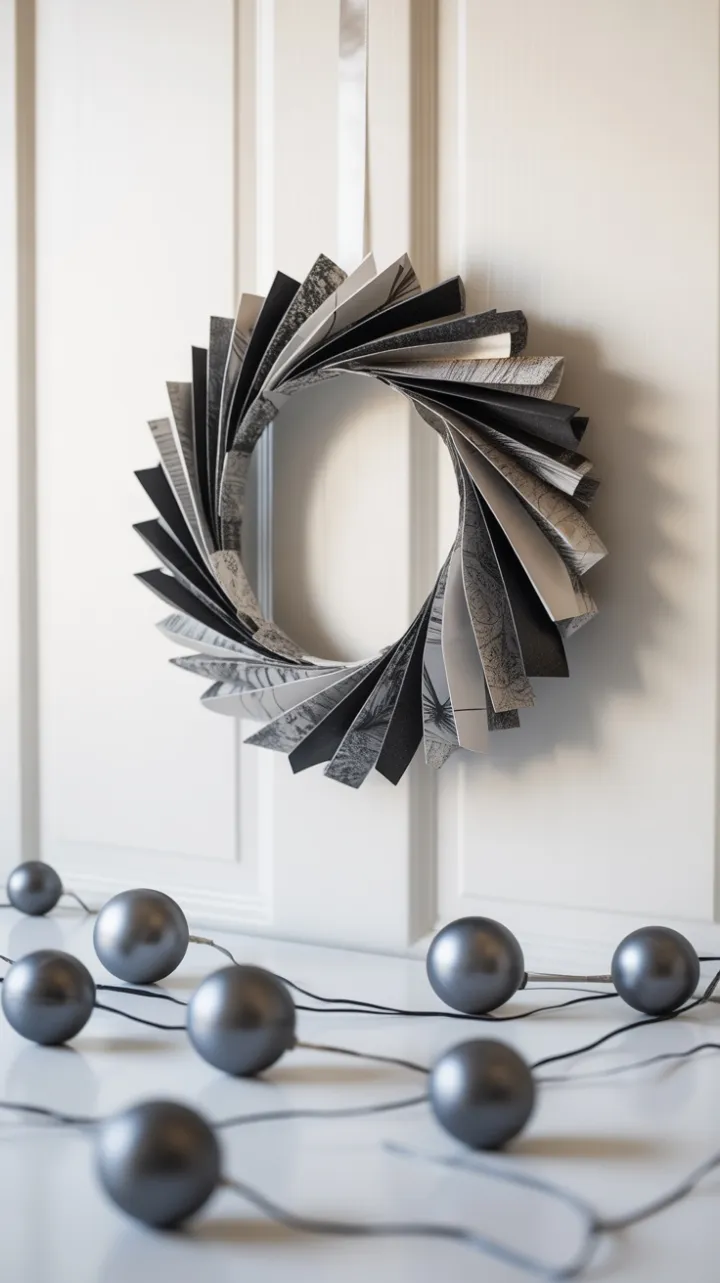 Geometric Monochrome Holiday Elegance
