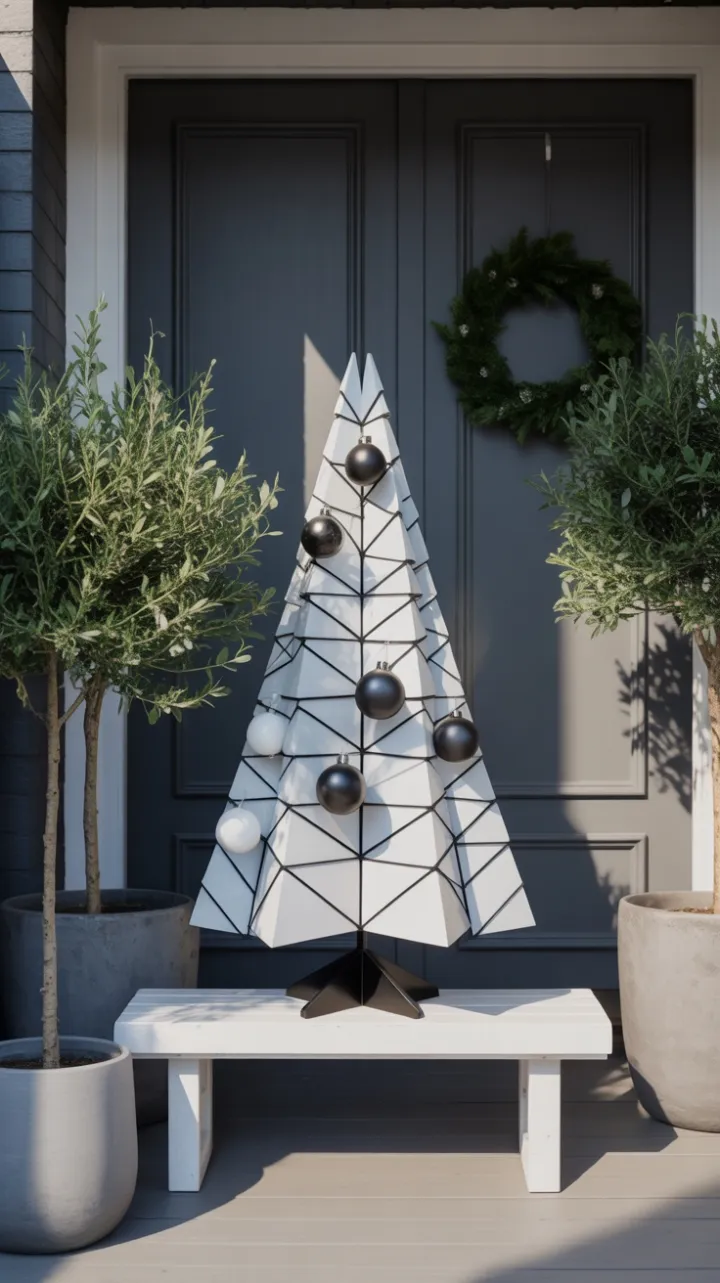 Quiet Elegance Minimalist Christmas Porch