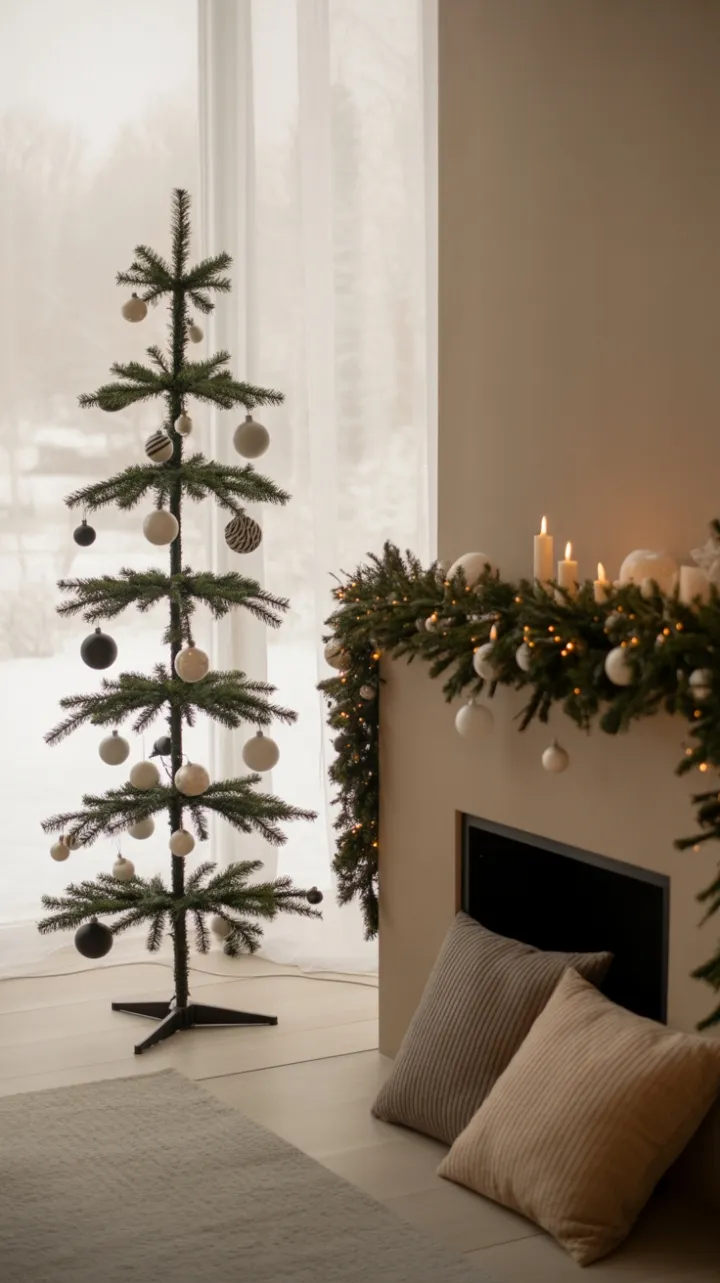 Serene Minimalist Christmas by Firelight