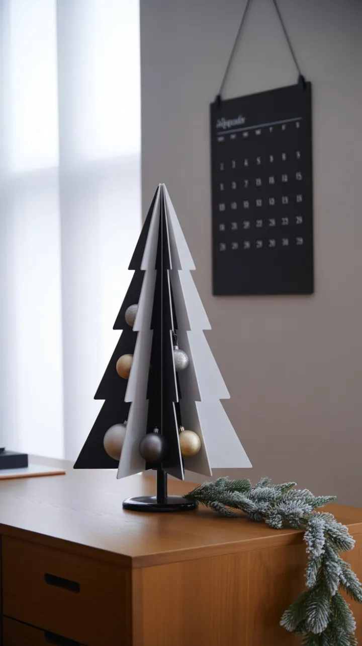 Sleek Minimalist Christmas Desk