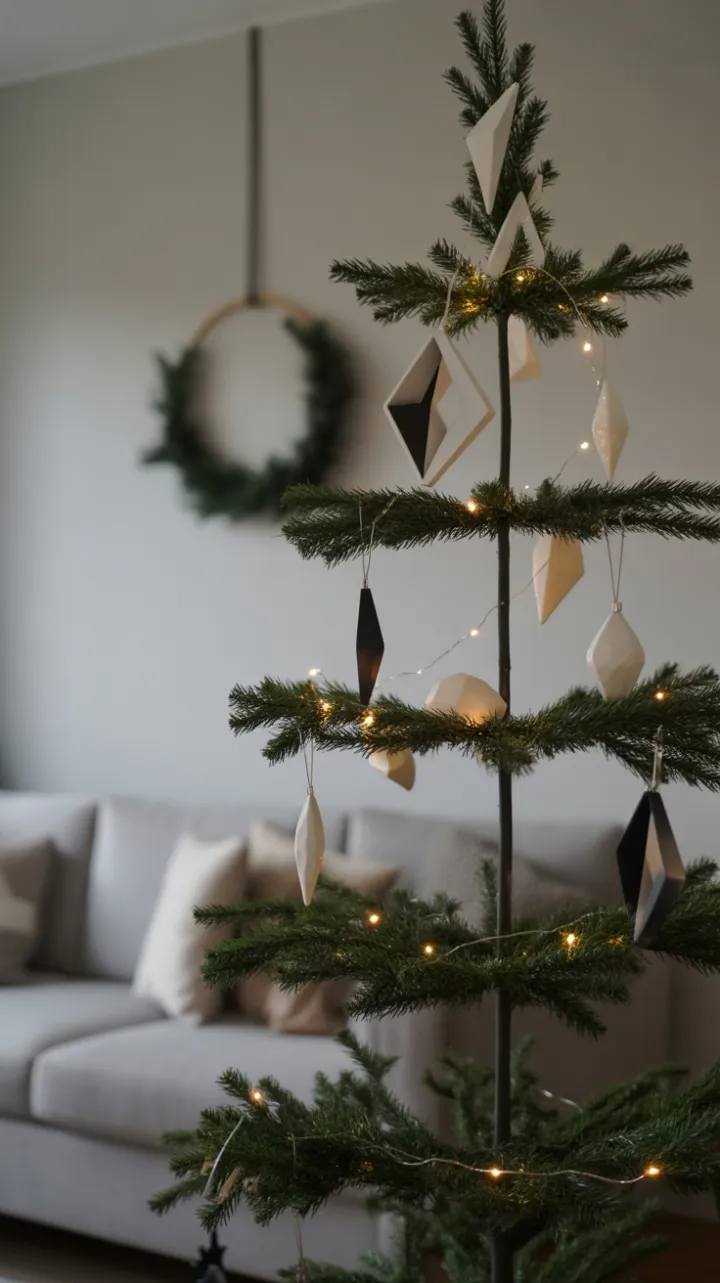 Serene Geometric Christmas – Modern Minimalist Elegance