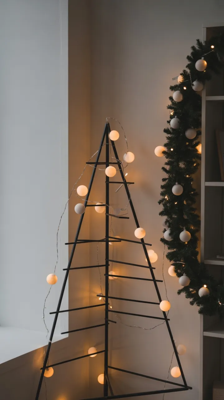 Minimalist Midnight Christmas with an Elegant Black Tree