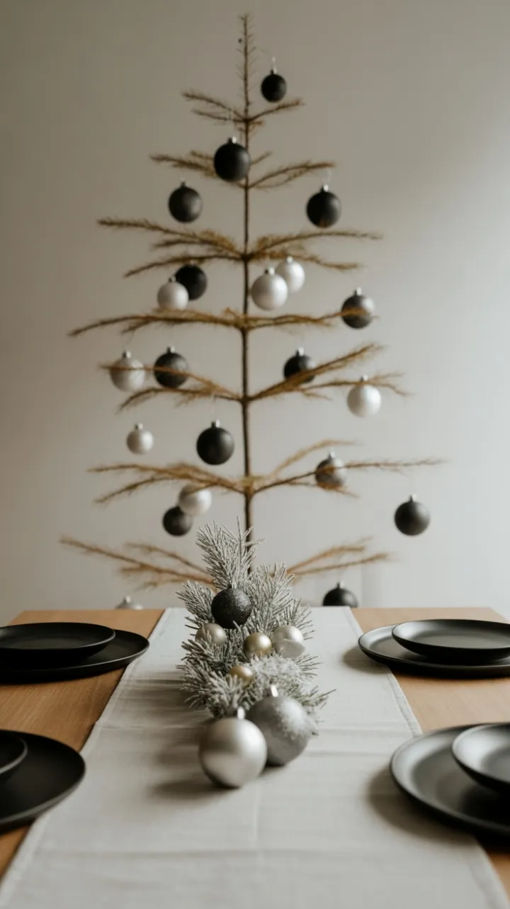 Understated Elegance Monochrome Christmas Table