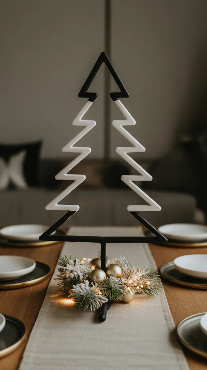 Sculptural Minimalism – A Modern Geometric Christmas Table