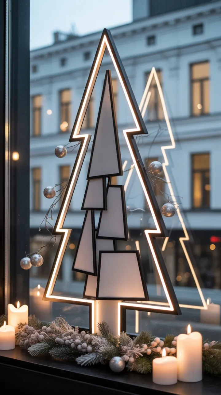 Minimalist Geometric Christmas Glow
