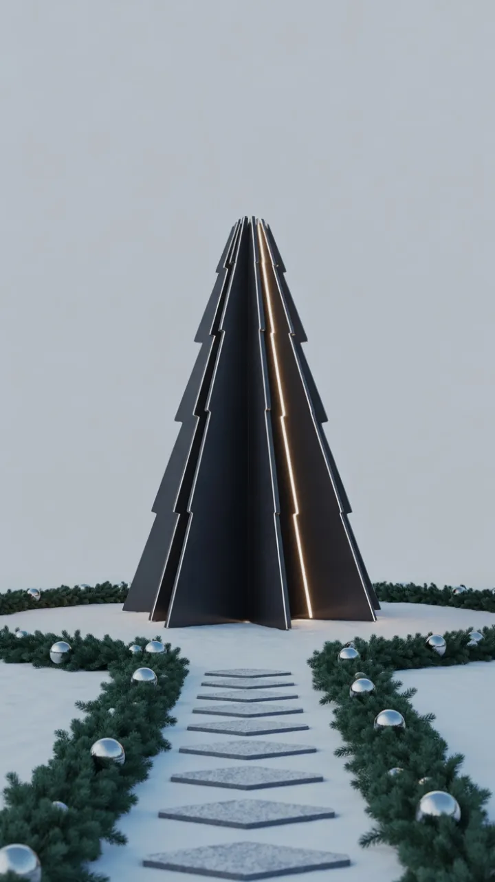 Minimalist Tree, Frosted Light