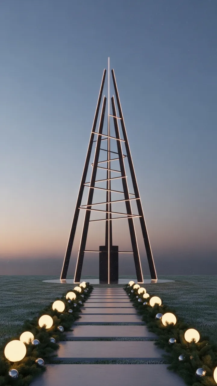 Twilight Geometry – A Minimalist Christmas Glow