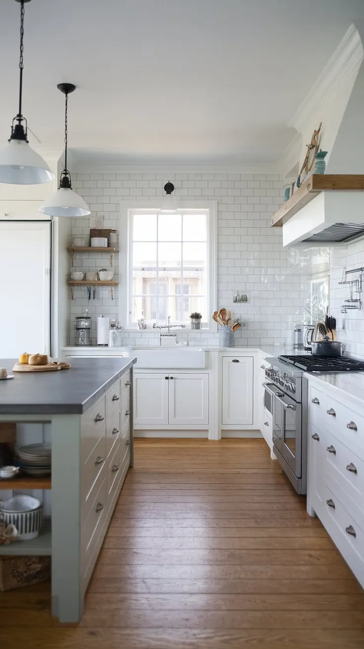 Transform your home with this inspiring modern coastal kitchen.  Our coastal kitchen renovation showcases innovative backsplash ideas and seamlessly integrates modern coastal design interiors, offering a fresh take on modern coastal kitchens for your modern beach house kitchen ideas.