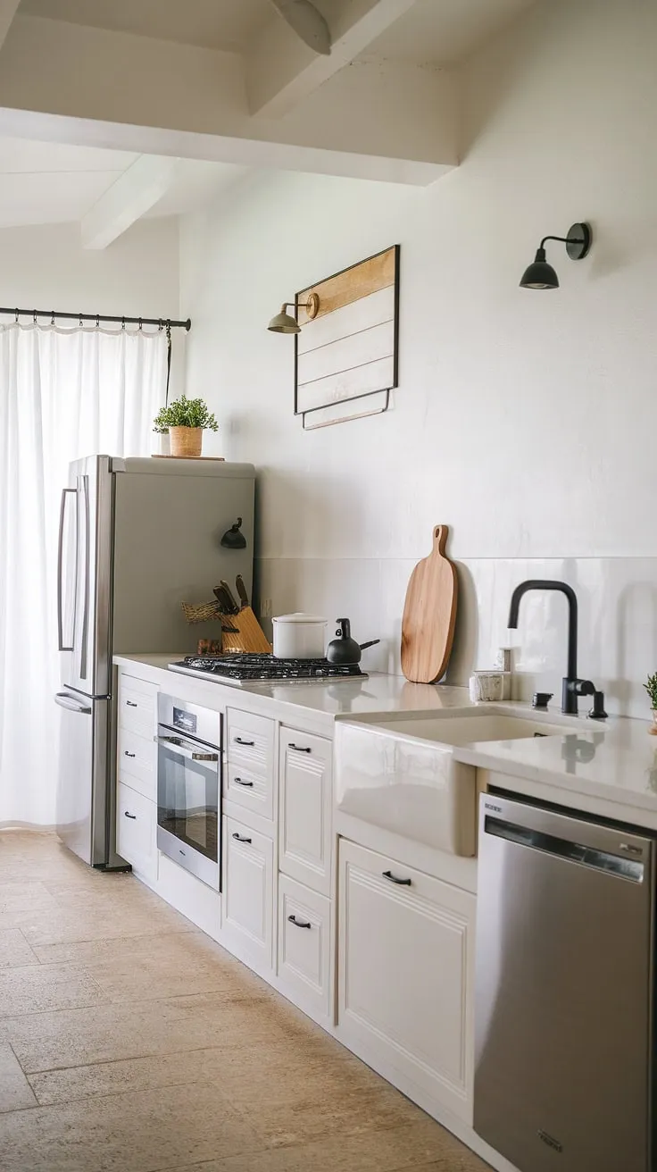 This stunning coastal kitchen renovation perfectly embodies modern beach house kitchen ideas.  The sleek design and captivating backsplash showcase the best of modern coastal design interiors, creating a space that's both stylish and functional, a true testament to modern coastal kitchens.