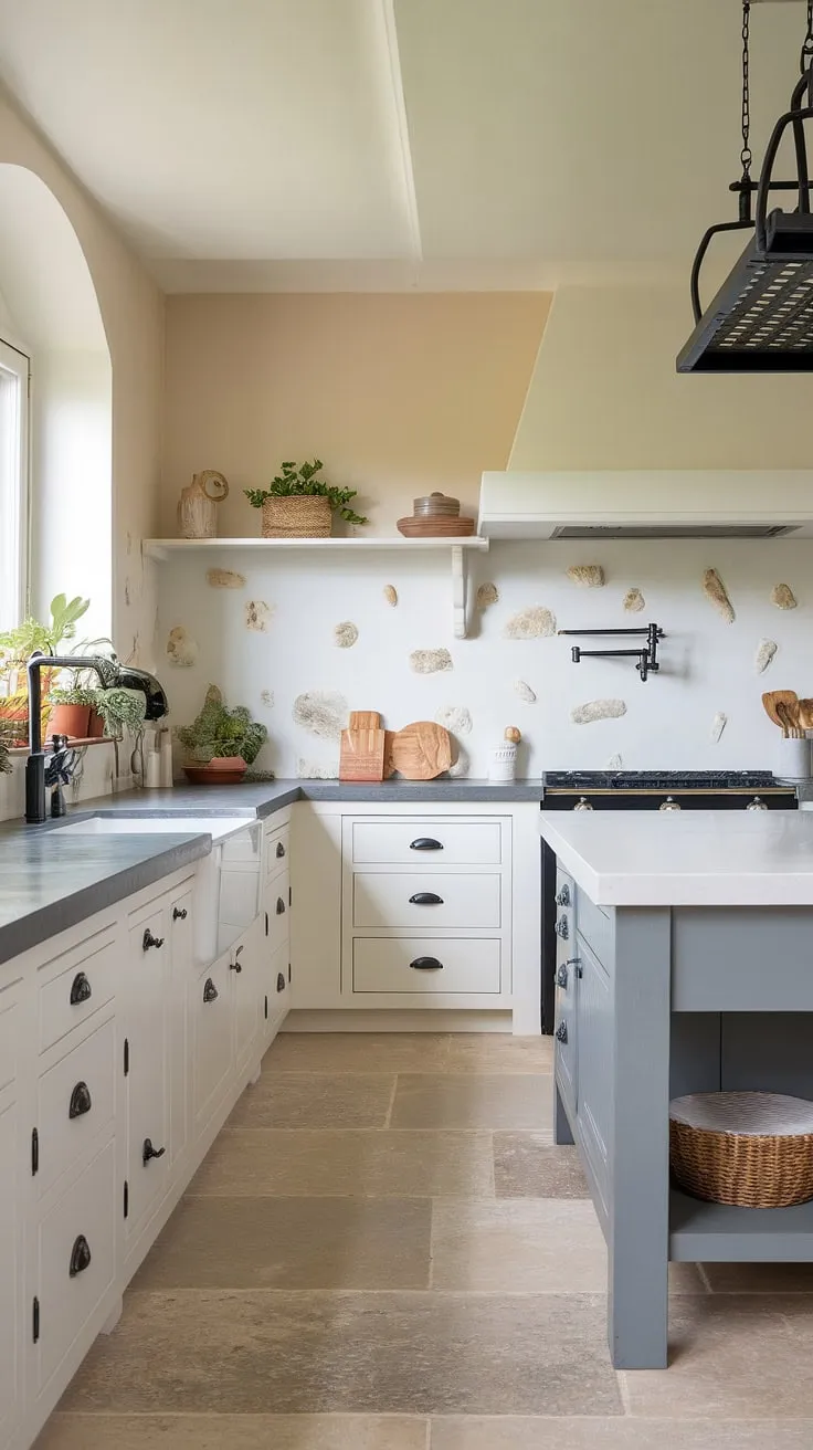 Transform your home with this inspiring modern coastal kitchen.  Our coastal kitchen renovation showcases the latest trends in modern coastal kitchens, from the sophisticated backsplash to the thoughtfully chosen fixtures.  Find endless modern beach house kitchen ideas within this breathtaking space.