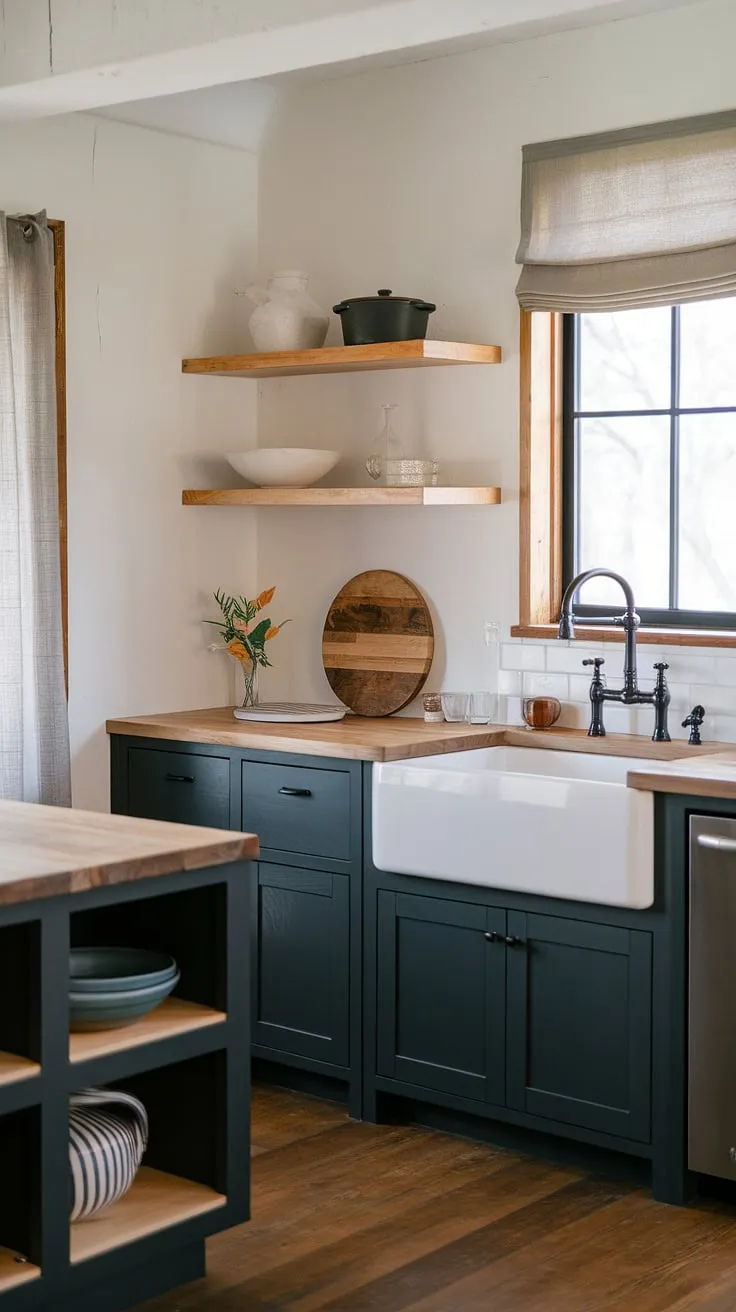 This modern farmhouse kitchen showcases stunning kitchen renovation ideas with its rustic charm and sleek finishes, making it the perfect inspiration for your forever home remodel.
