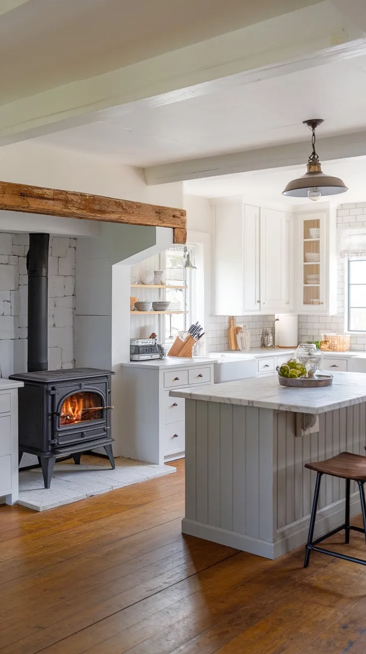 With its rustic charm and thoughtful design, this kitchen remodel showcases ideal ideas for a new build or house remodel.