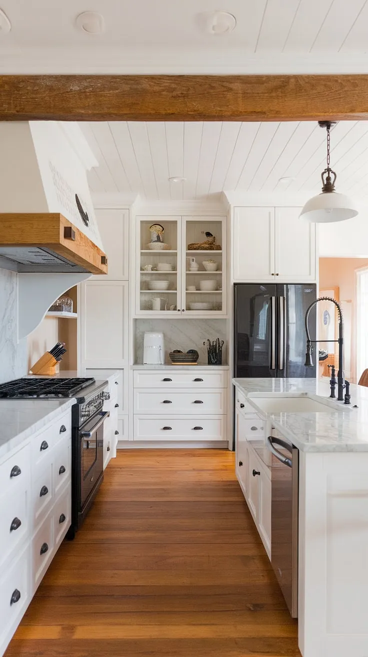 With its elegant design and functional layout, this kitchen remodel showcases the best of modern farmhouse style, ideal for any new build or home renovation project.